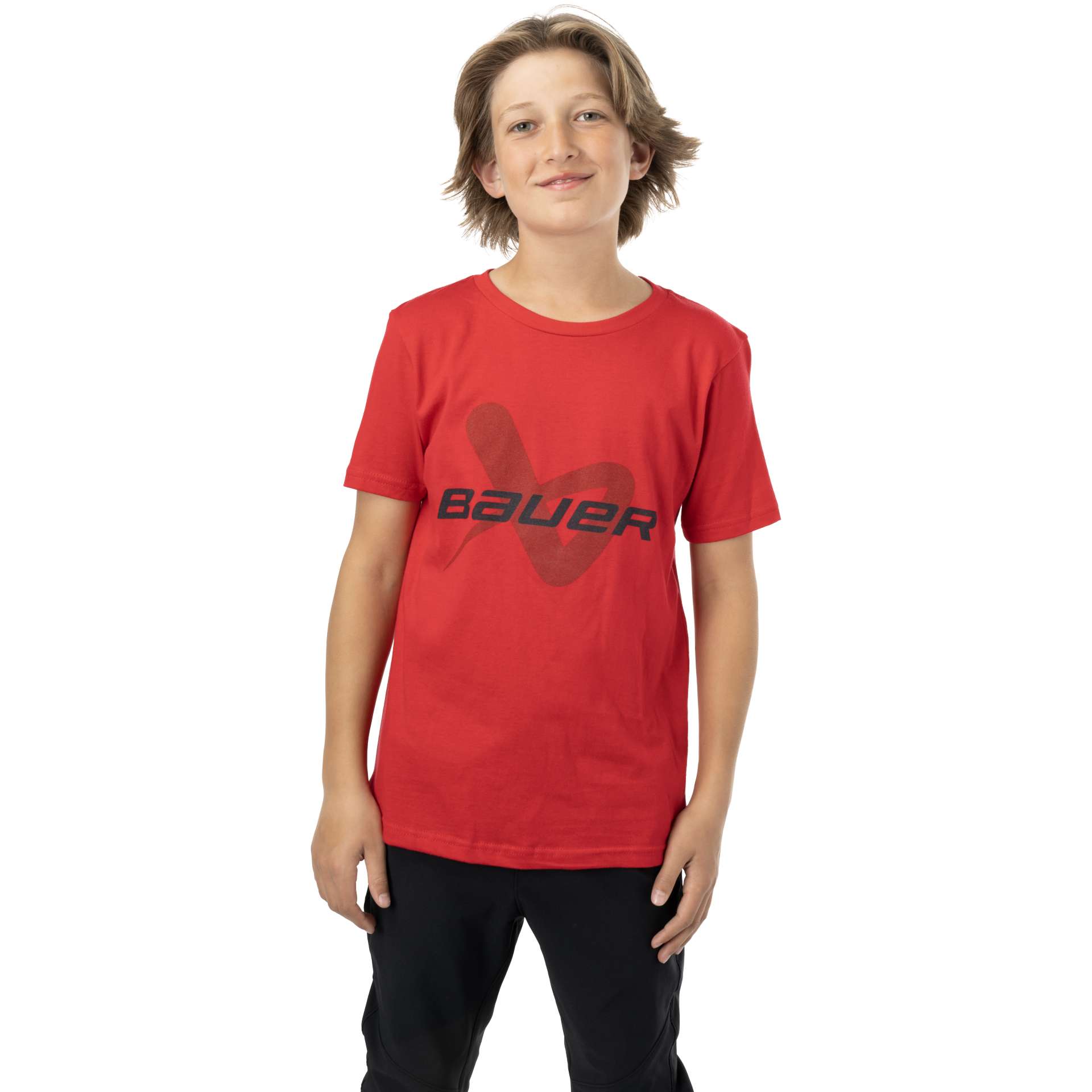 Bauer Core Lockup T-Shirt Jr. Rot