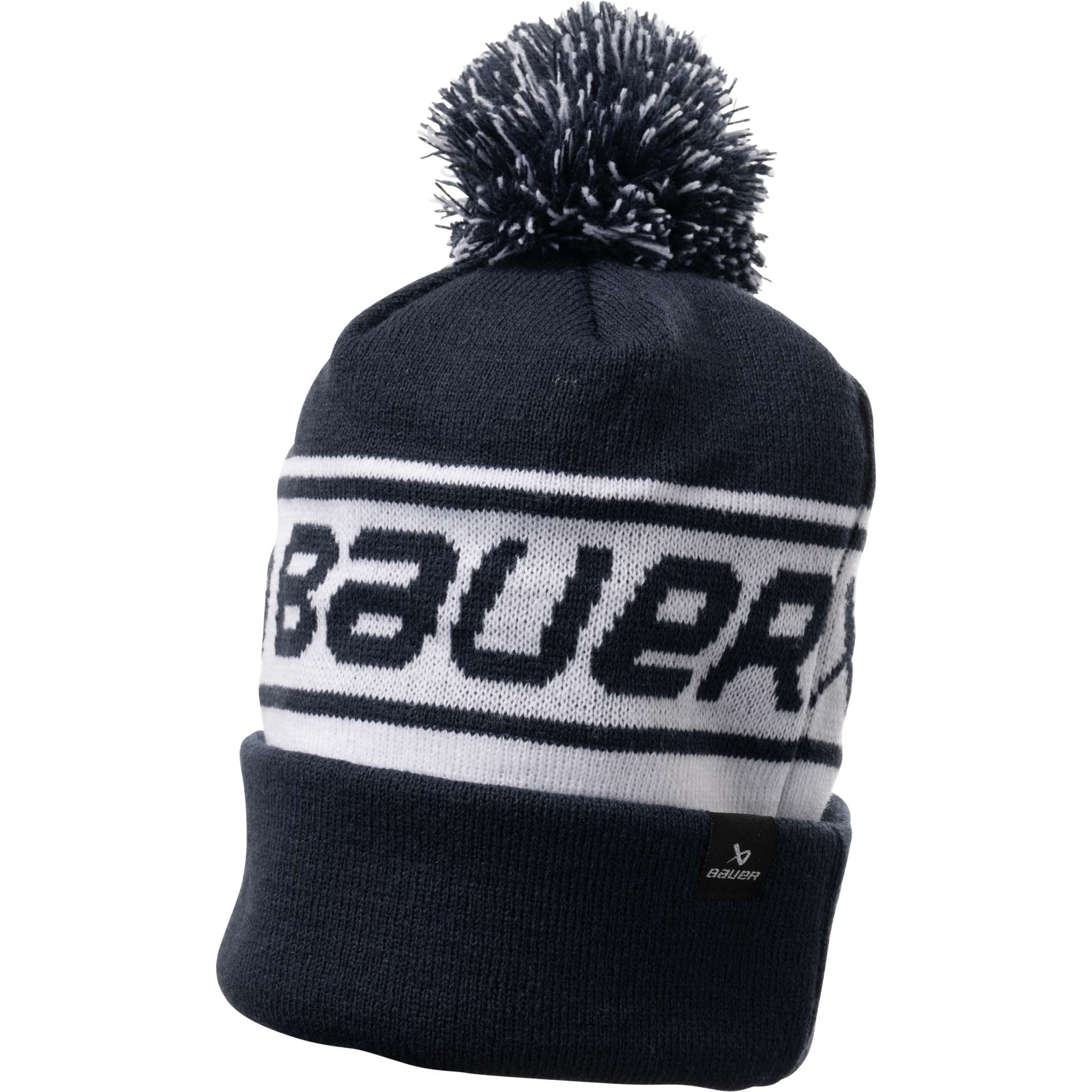 Bauer Team Ribbed Pom Mütze Sr. Navy