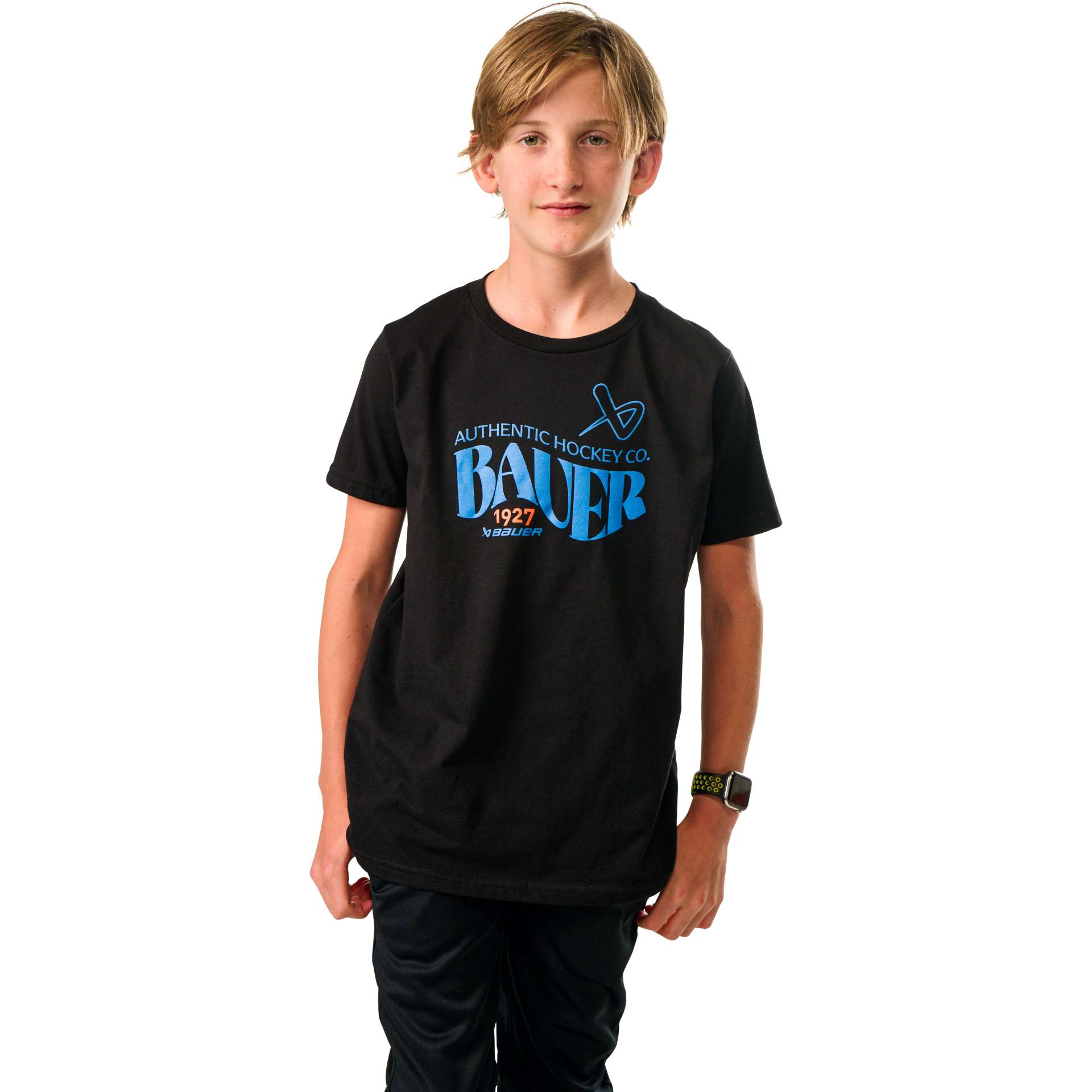 Bauer 1927 Graphic T-Shirt Jr. Schwarz